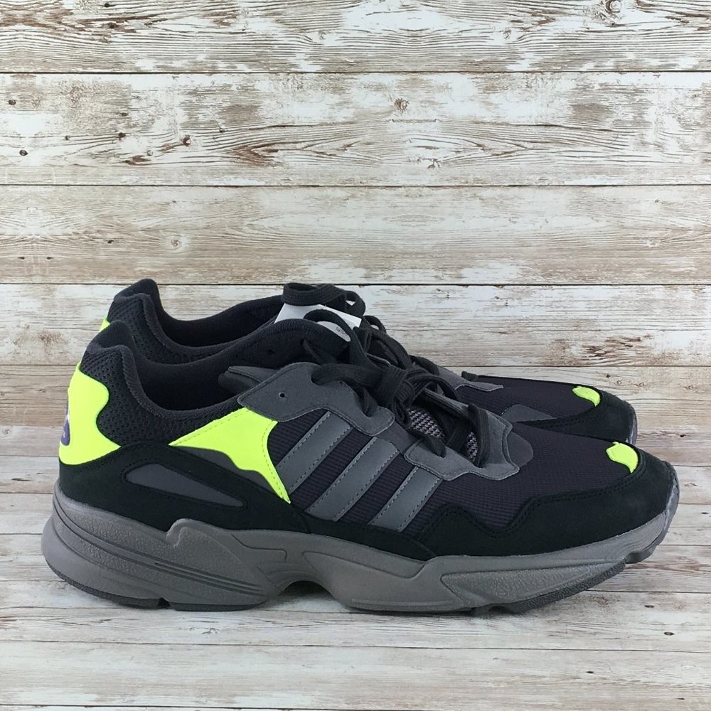 Adidas Yung 96 Mens Black Green Sneaker